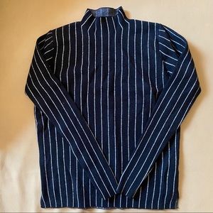 Black and white knit